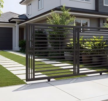 Secured residential gate and property