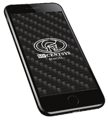 MyCentsys Remote app on a smartphone